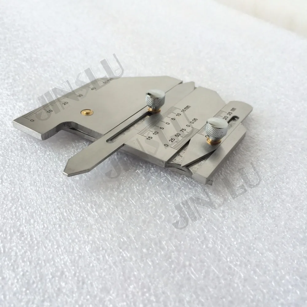 Spedizione Gratuita HJC60 HJC-60 Calibro Cordone di Saldatura Cordone di saldatura Altezza Gap Ruler Gage Metric Saldare Ispezione Pinza