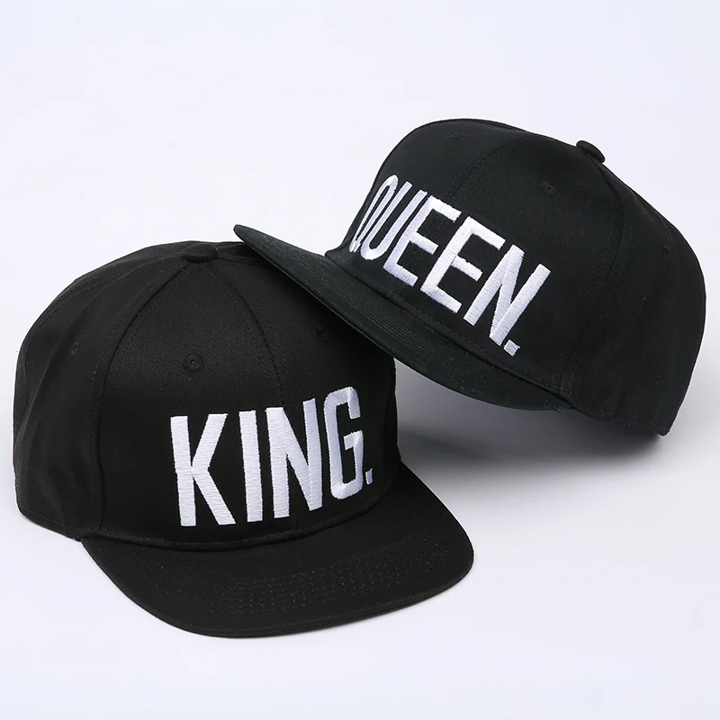 VORON2017 new KING QUEEN Snapback Hat Acrylic Couple Baseball Cap Men Women Lovers Gifts For Girl Boy Friends Hip Hip Cap 4color