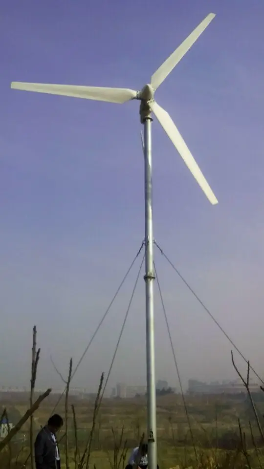 10KW 220V/380V Horizontal Wind Turbine Power Generator Wind Mill Yawing For Home Use, For Grid Tie / Off-Grid Use