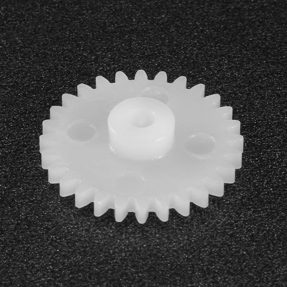 50Pcs 20/22/24/26/28 Teeth 2mm Hole Diameter Plastic Gear 202A 222A 242A 262A 282A Motor Gears Toy Accessories for DIY Car Robot