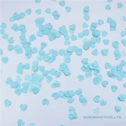 1500pcs /lot  Heart-shaped  light blue paper Confetti for wedding party baby shower decoration supplies