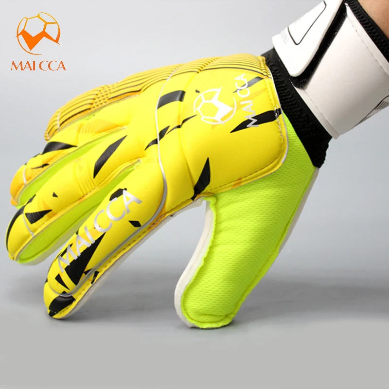 

Goalkeeper Gloves Soccer Wearable Slip Resistant Football Keeper Latex Goalie Gloves Professional Double Protection