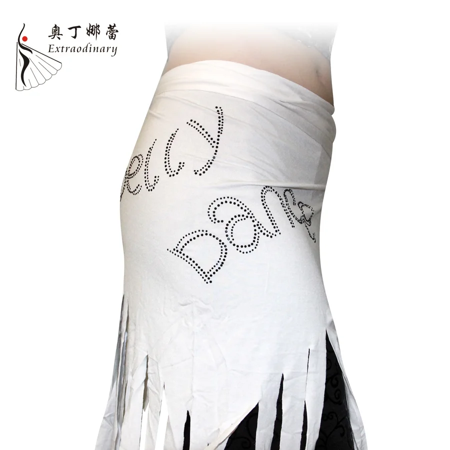 Women Belly dance Fringe Rhinestone Hip scarf Bellydancing Modal Belts