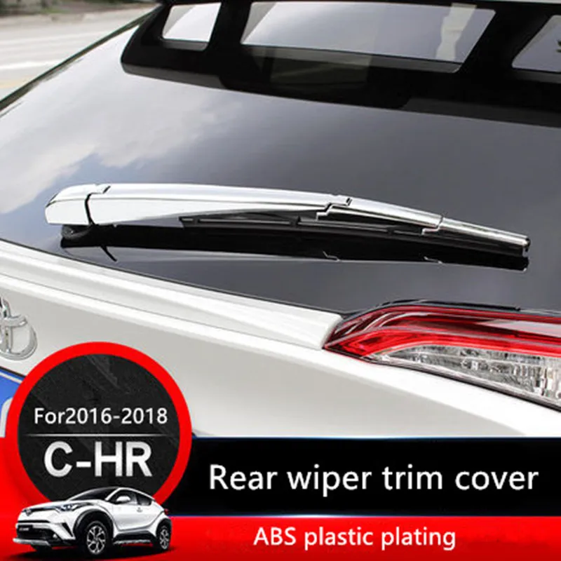 

For Toyota C-HR CHR 2016 2017 2018 2020 Car Rear Glass Wiper Cover Rear Trunk Window Wiper Nnozzle Cover ExteriorModification