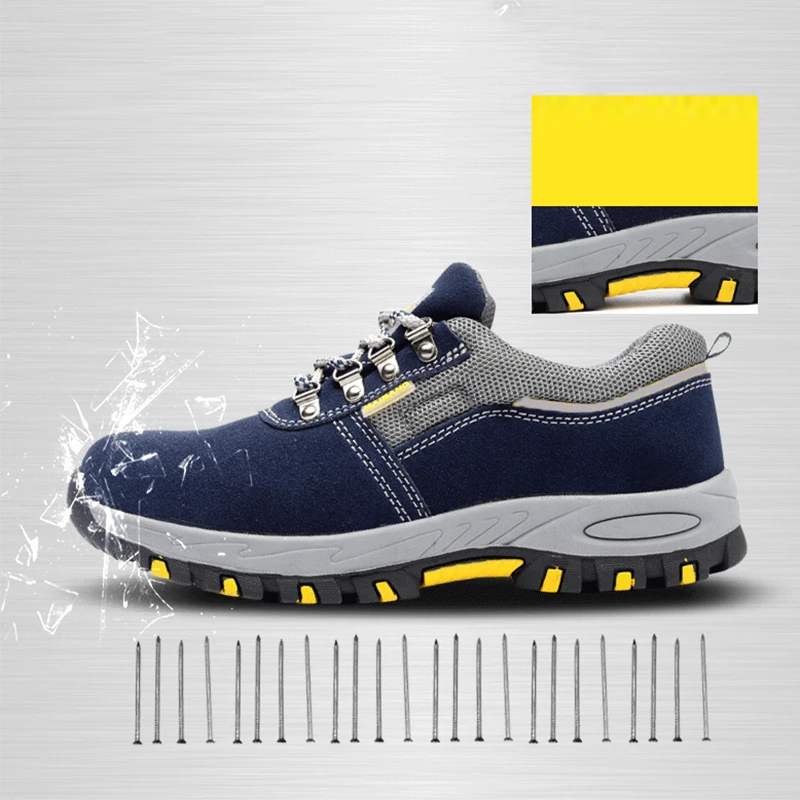 New Stylish Heavy Duty Sneaker Safety Work Shoes Breathable Anti-slip Puncture Proof for Men Outdoor Shoes For Construction