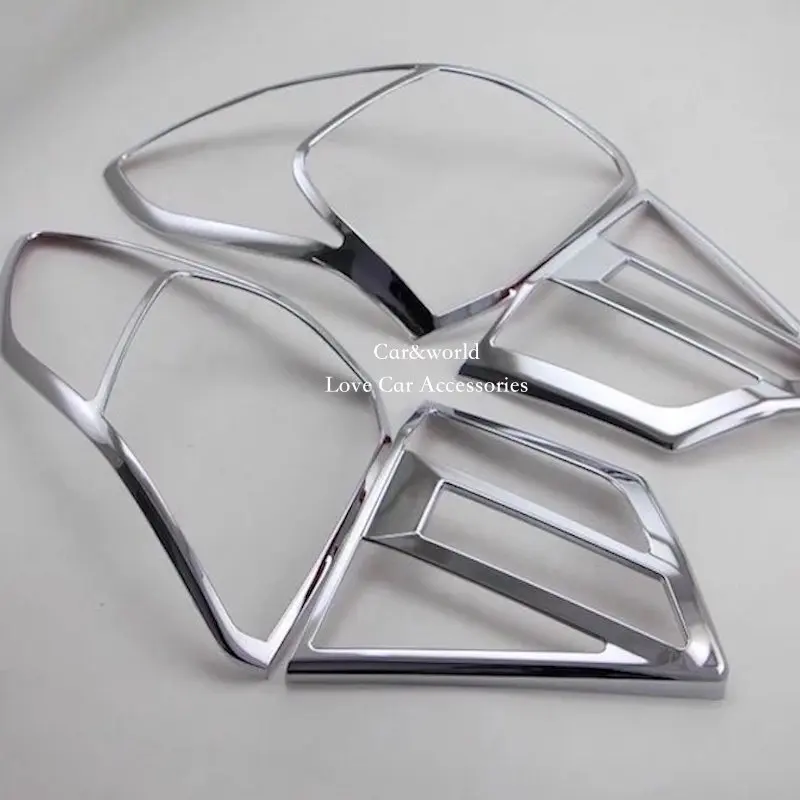 For Suzuki Vitara 2015-2022 Rear lights Cover Tail Lamp Decoration Trims ABS Chrome Stickers Car-styling Accessories