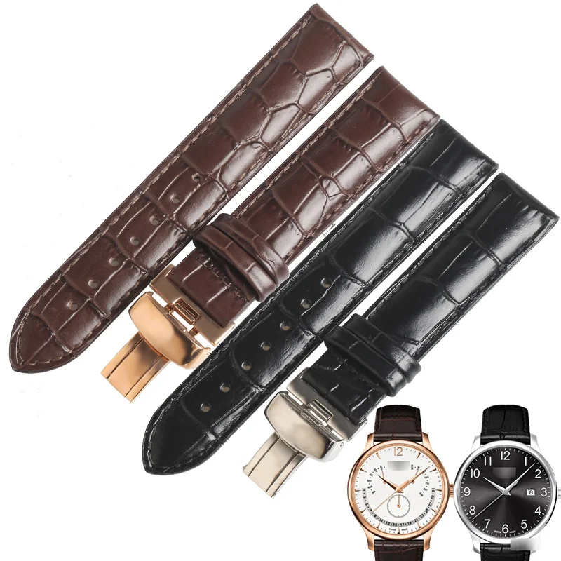 WENTULA watchbands for TISSOT TRADITION T063.610 t063.617 T063.637 T063.639 calf-leather band cow leather Genuine Leather