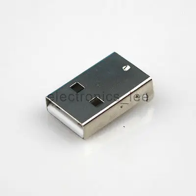 100pcs USB Type A 4pin  Right Angle Male socket Connector for PCB Mount Socket
