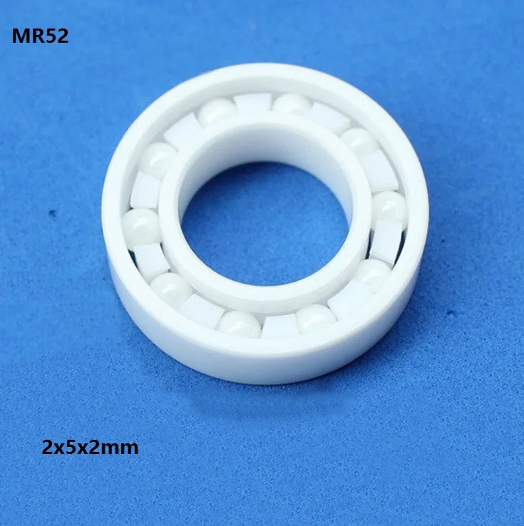 5pcs MR52 ZrO2 full Ceramic ball bearing 2x5x2.5mm Miniature mini Zirconia ceramic deep groove ball bearings