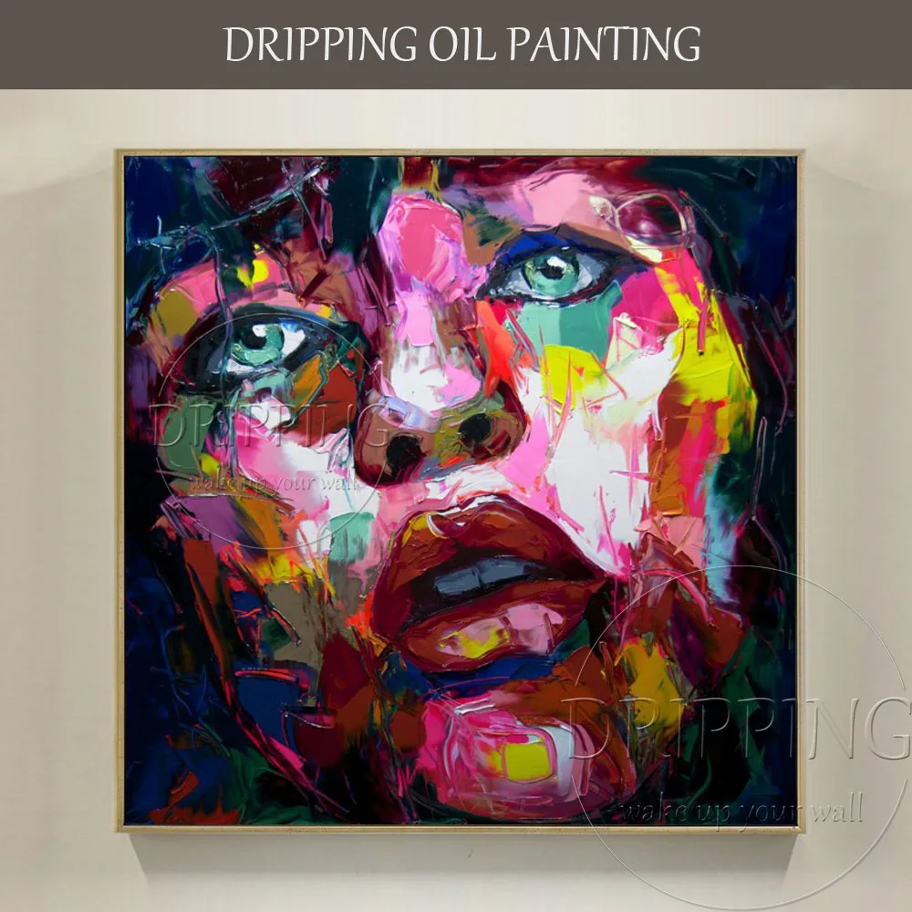 

Artist Hand-painted Abstract Figure Francoise Nielly Oil Painting on Canvas Reproduction Francoise Nielly Portrait Oil Painting