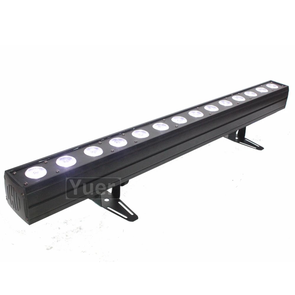 2 pçs/lote 14x12w RGBW-UV 6in1 led luz de lavagem da parede dmx512 arruela luz inundação dj bar festa mostrar música luz do palco lâmpada decorativa