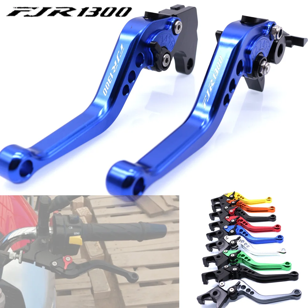 For Yamaha FJR 1300 FJR1300 2003 Motorcycle Accessories CNC Short Brake Clutch Levers LOGO FJR1300