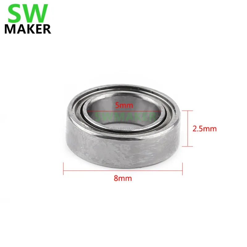 

1pcs MR85ZZ Double-shielded Miniature Ball Bearings 5x8x2.5mm for Printer Model Making Deep Groove Ball Bearing