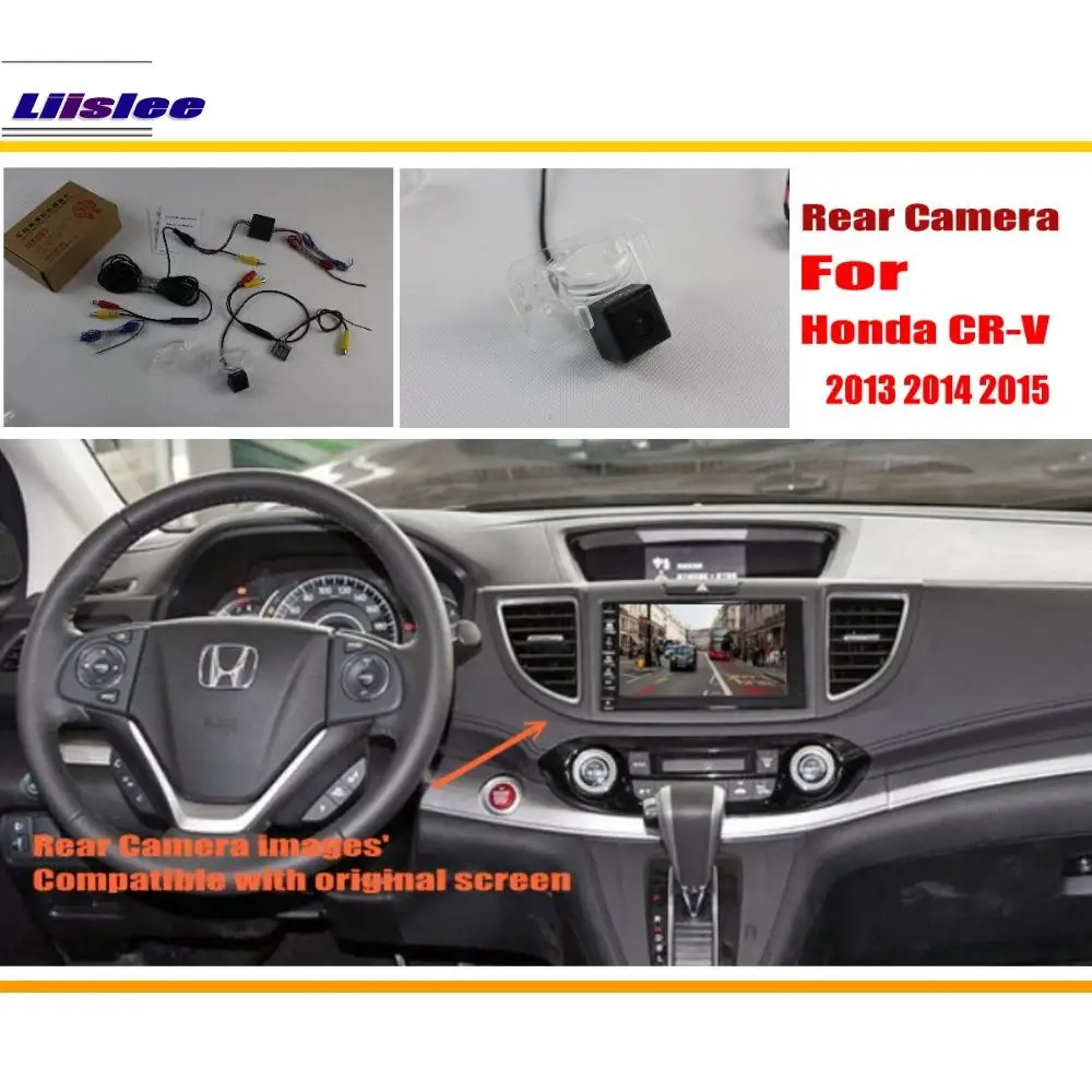 

For Honda CR-V/CRV 2013 2014 2015 Car Rear View Camera Back Up Parking RCA HD CCD CAM OEM Display Reversing Image Upgrade Kit