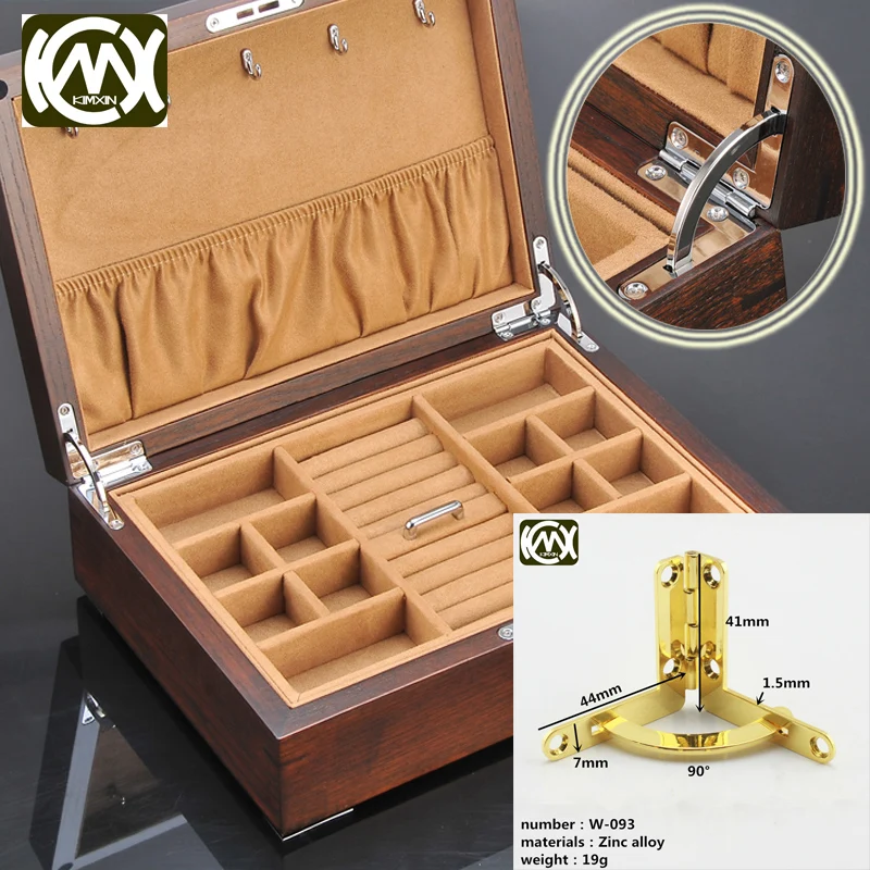 

41mm*44mm 10pc High-grade Furniture zinc alloy hinges Jewelry Box hinge Wooden box hinge for cigar box Wooden box anklets W-093