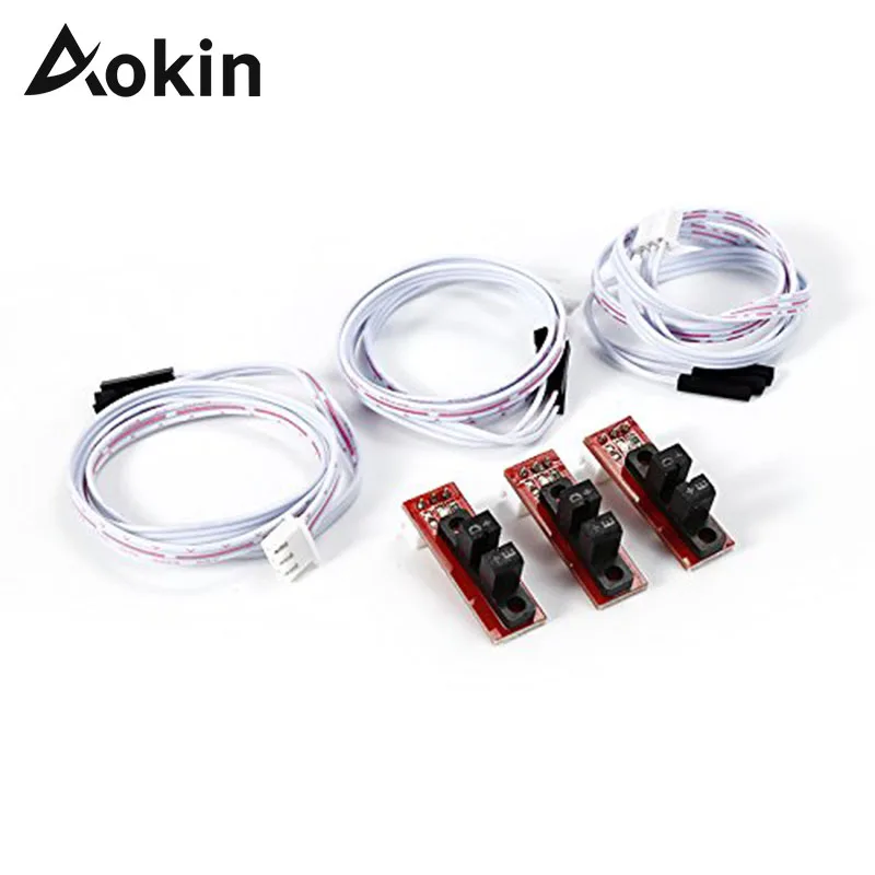 

Aokin 3pcs Optical Endstop Light Control Limit Switch For RAMPS 1.4 Board 3D Printers Parts Limit Switch Endstop for 3D Printer