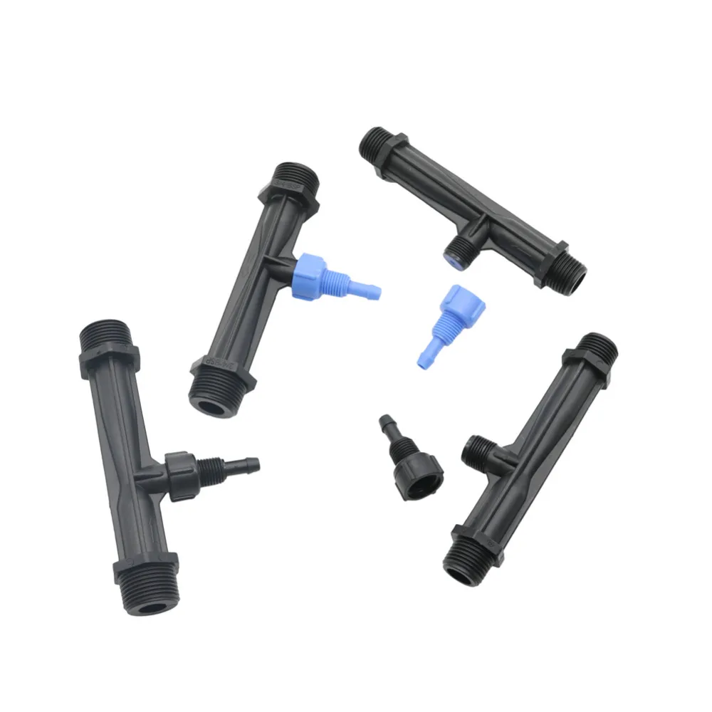 1/2, 3/4 inch Thread Venturi Fertilizer Injector, 4-speed flow control valve, Water filter Agriculture Irrigation Fittings 1 Set