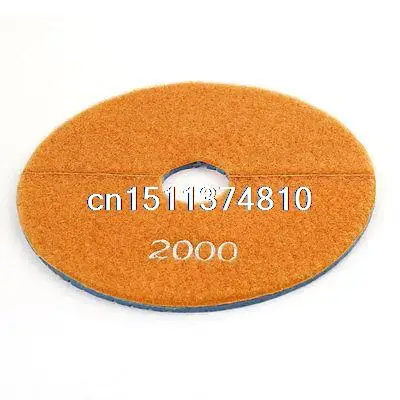 15cm Dia 2000 Grit Blue Orange Diamond Polishing Pad for Granite Marble