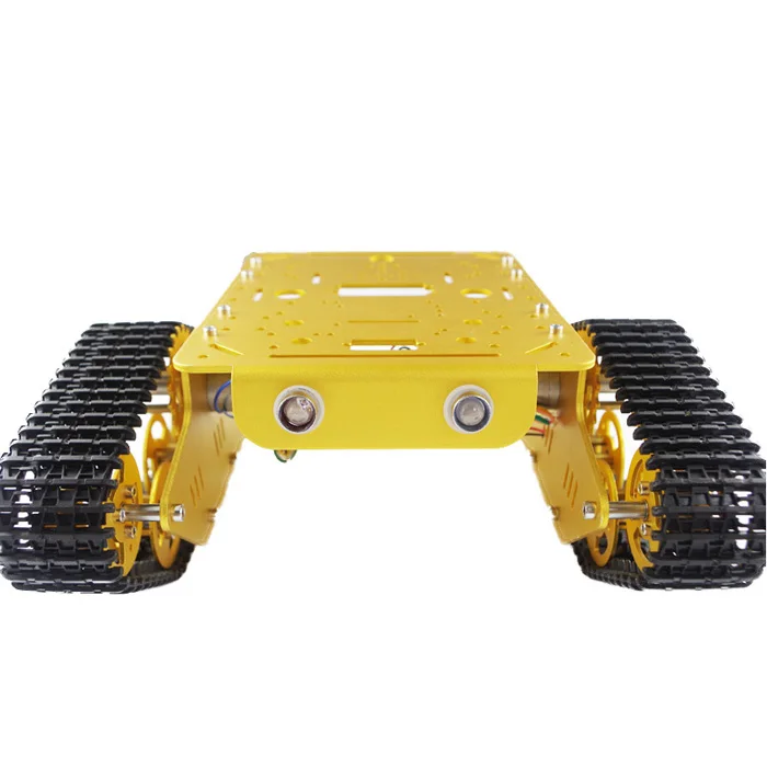 Alloy Metal Robot Tracked Tank Chassis Track Caterpillar Car Frame Platform Crawler Pedrail DIY RC Toy