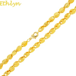 Ethlyn Handmade New Ethiopian THICK Necklace Gold Color  Africa Eritrea  Chain Dubai/Arab N034