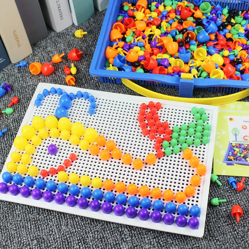 3D จิ๊กซอว์ปริศนาของเล่นสติปัญญาทารกพลาสติกสามมิติ Interactive ของขวัญเด็กการศึกษาความบันเทิงของเล่น