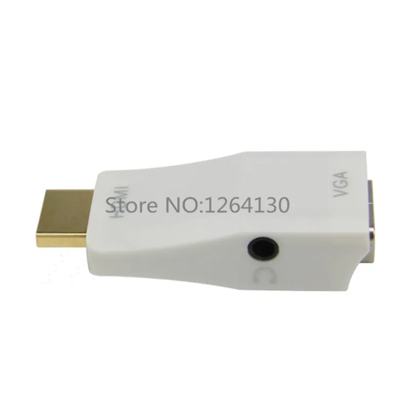 Adaptador de HDTV a VGA con Cable de Audio, convertidor de 1080p HD a VGA macho a hembra para PC/TV/Xbox 360 PS3