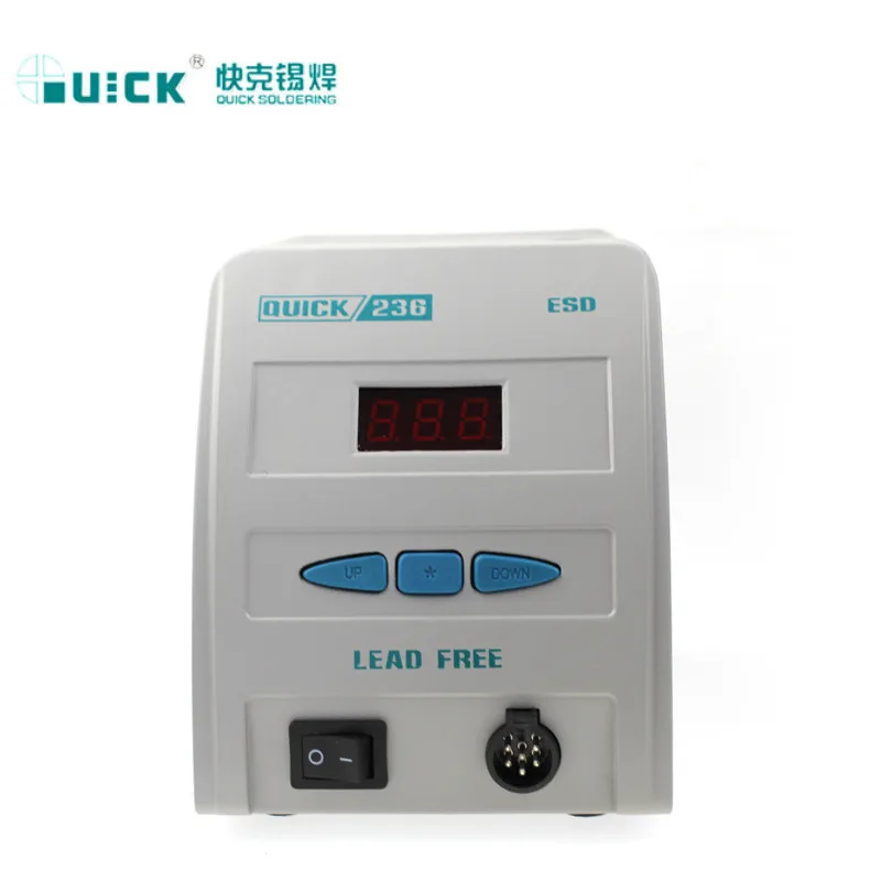 Original QUICK 236 High-Frequency Soldering Station Lead - Free Digital Soldering Iron 90W  220V