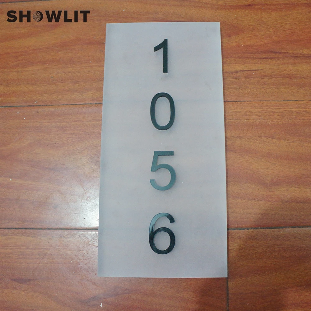 Custom Laser Cut Acrylic House Number Door Sign