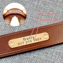 Personalized Leather Dog Collar #5