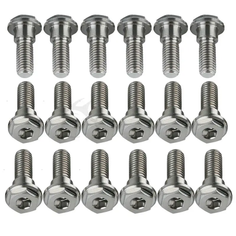 18xTitanium 8X24 Brake Disc Rotor Bolts For Honda GL1500 1998-2003 NT700 2010-2011 CBR600 1991-1994 ST1100 1992-2003 Motorcycle