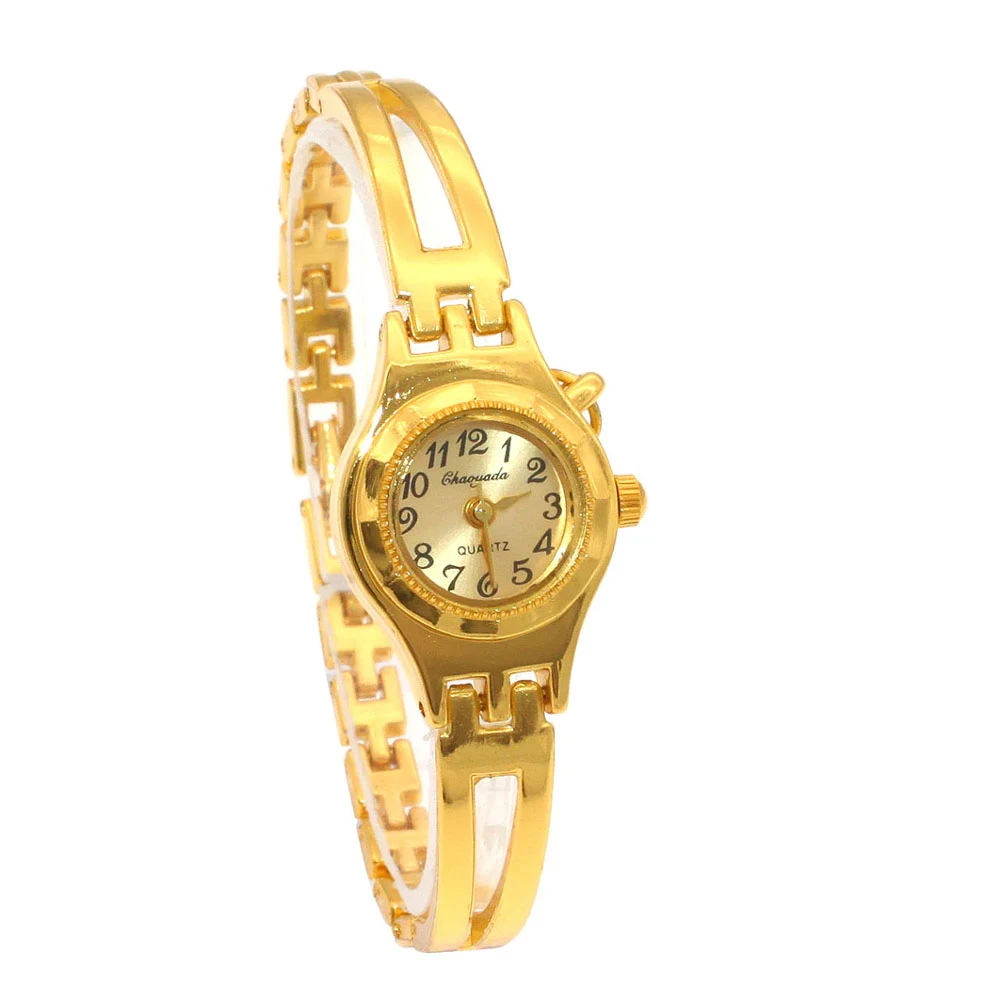 ساعات فاخرة من الكريستال الذهبي للنساء ، سوار ، كوارتز ، أحجار الراين ، أزياء نسائية ، دروبشيبينغ