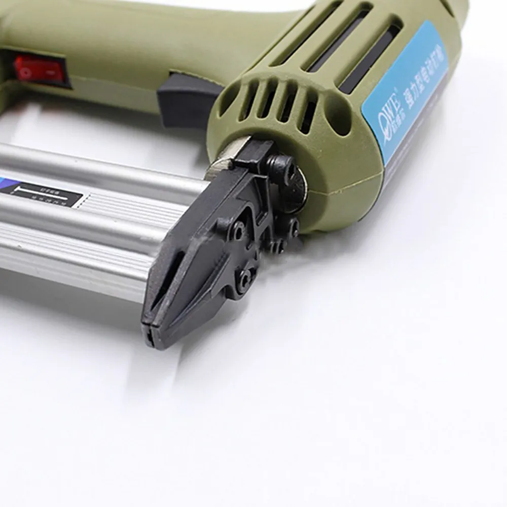 Imagem -05 - Nailer Elétrico com Grampos Liga de Alumínio Grampeador Prego para Quadro com Grampos Carpintaria Ferramentas para Trabalhar Madeira F15 F30 F25 em 1