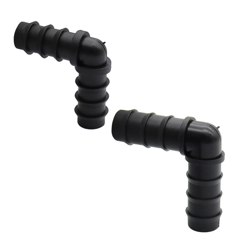 10 Pcs DN16 DN20 Elbow Barbed Garden Water Connectors Hose Splitters Garden Greenhouse Agriculture Irrigation Accessories
