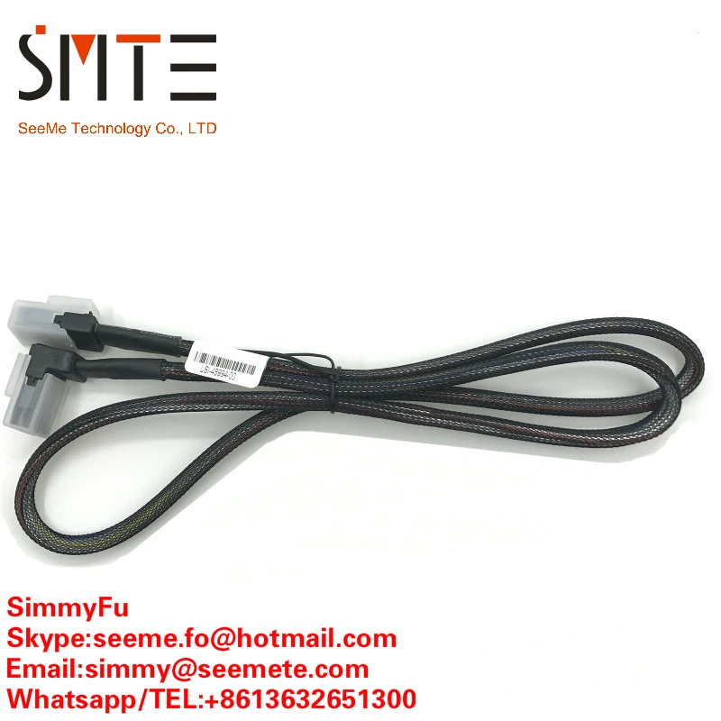 

Damien Ultra Slim Flat Left Angled 90 Degree KVM MINI-SAS line 36pin SFF-8087 to 8087 Fenno Data Raid Cable 80cm LSI-48994-00