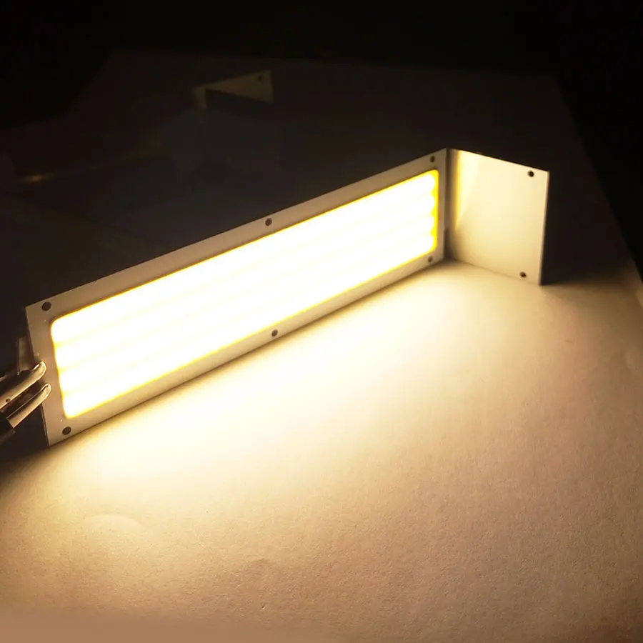 Große Aktion!!! Ultraheller 1300LM 12W COB-LED-Lichtstreifen 12V DC für DIY 12V Lichter Arbeitslampen Home Lampen 120*36MM COB-Chip – Detail 12