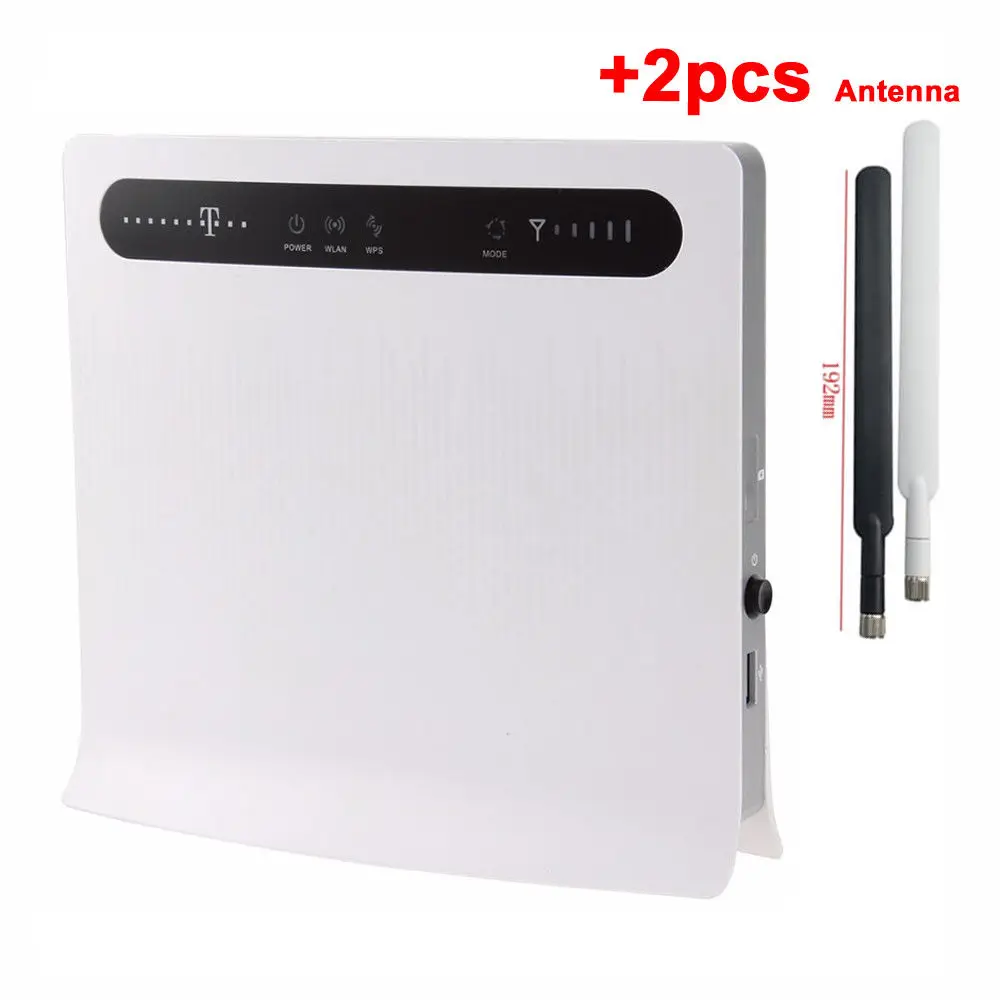 

Original unlocked Huawei B593 B593u-12 FDD 4G LTE WiFi Router with 4 LAN Port with 2pcs antenna