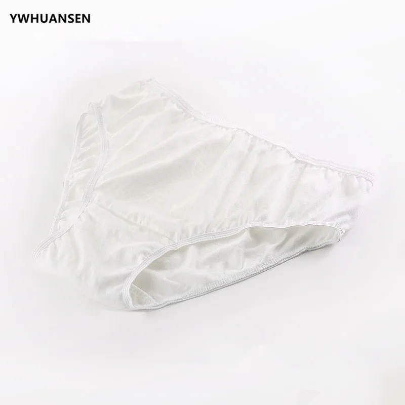 YWHUANSEN 4pcs/lot Cotton Disposable Panties Maternity Underwear Women's Travel Prenatal Postpartum Childbirth Pregnancy Briefs