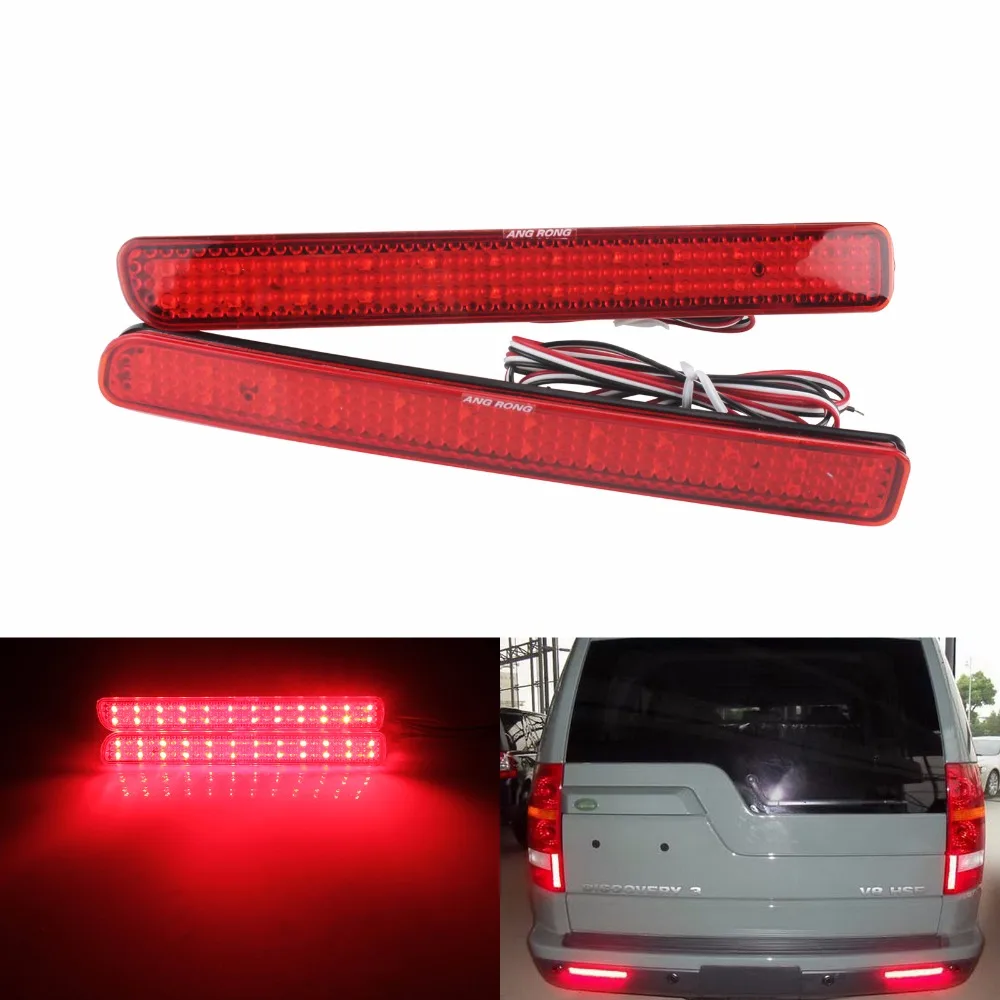 

ANGRONG 2x Rear Bumper Reflector LED Brake Light Red(CA183) For Range Rover Sport L320 Discovery 3 4