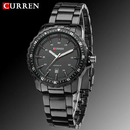 Hot New Curren Sports Waterproof Quartz Watches Hours Date Hand Luxury Clock Men Full Stainless Steel Military Wrist Watch