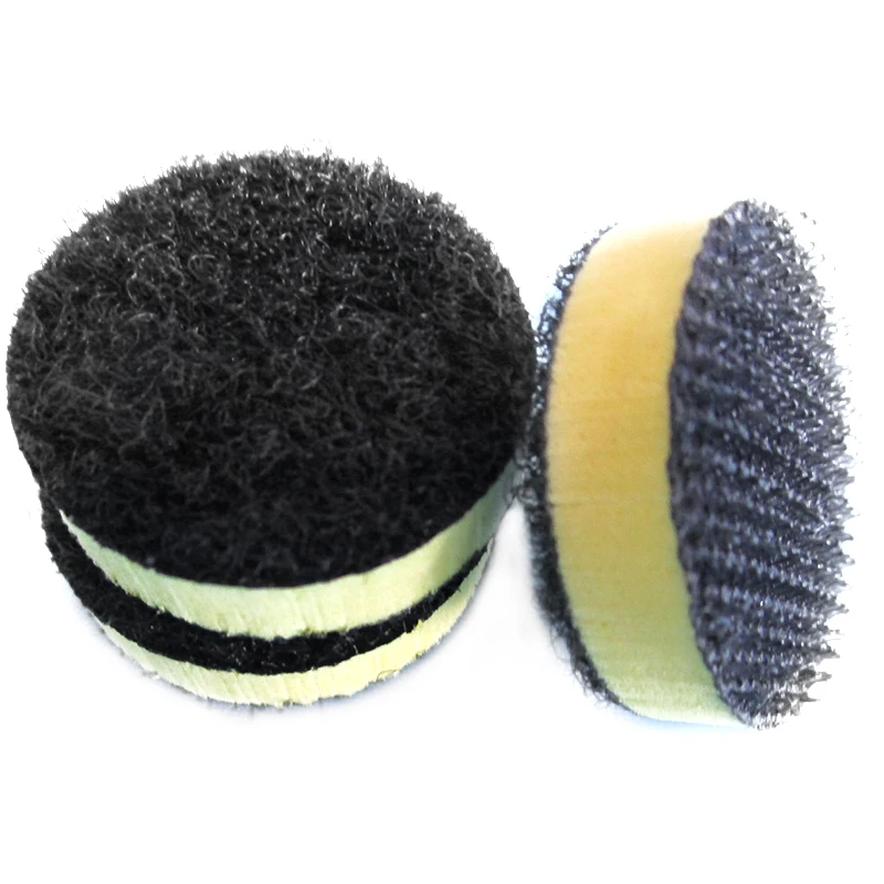 Tampone di interfaccia in spugna da 1 pollice 25MM tampone di lucidatura accessori per utensili elettrici gancio e anello per platorello per levigatrice (confezione da 25)