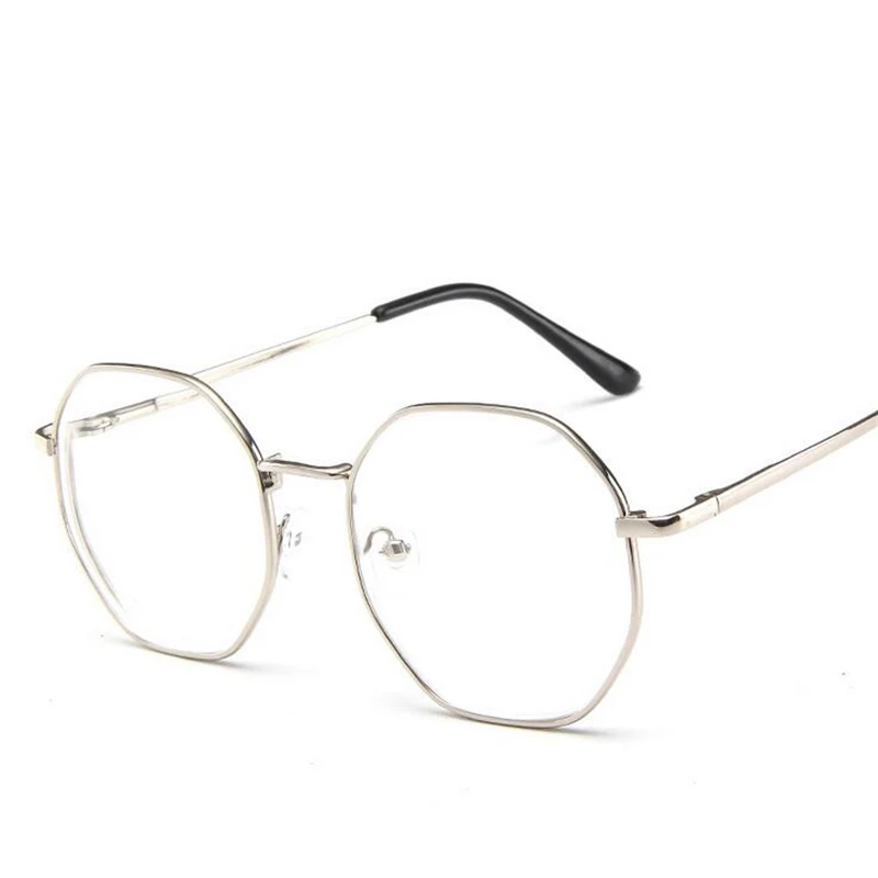 Polygonal Women Men Myopia Glasses With Degree Retro Metal Student Shortsighted Prescription Eyeglasses 0 -0.5 -0.75 To -4.0