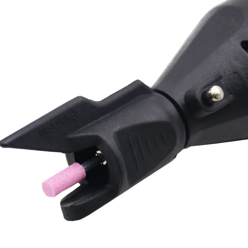Guide d'affûtage de scie, Guide perceuse pour perceuse outils électriques rotatifs Mini perceuse accessoires avec + 2 têtes de meulage