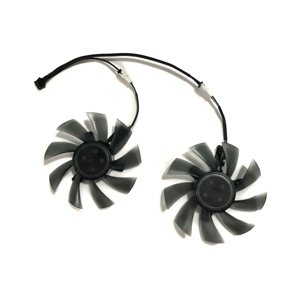 2Pcs/Set Computer Video Card Cooler Fan FDC10U12S9-C Replace For HIS 7950 IceQ X2 Boost Clock 3GB GDDR5 Graphics Card