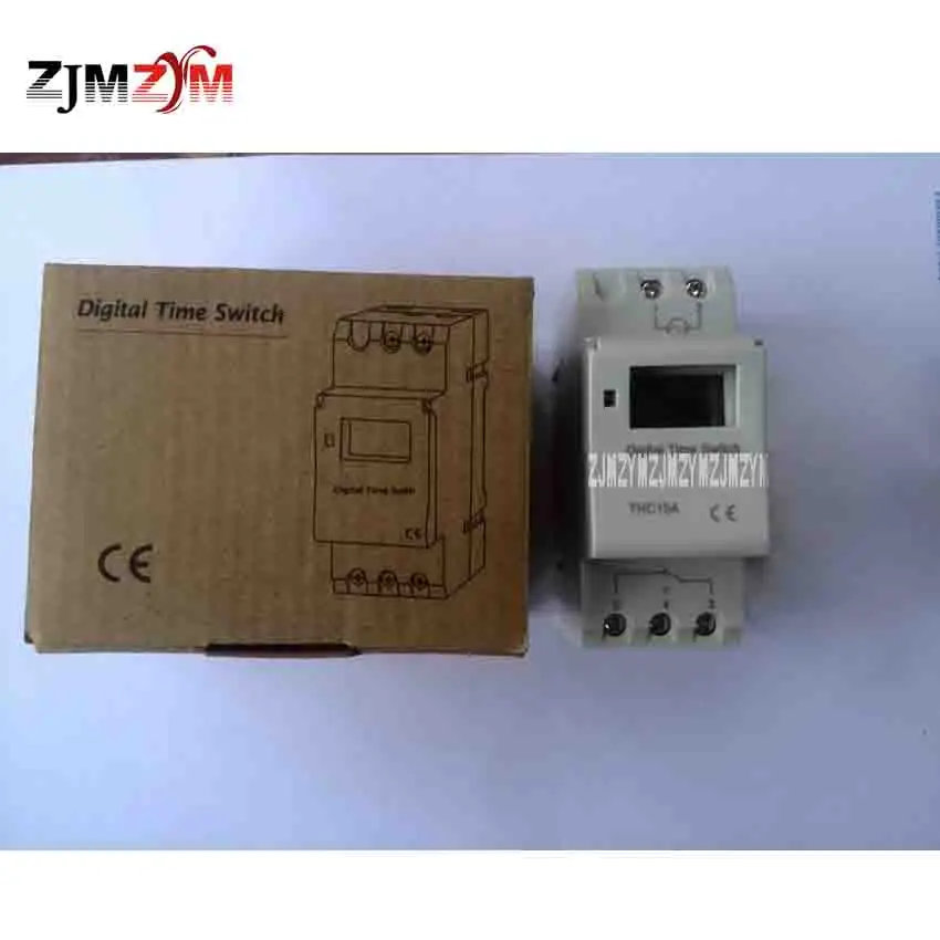 Thc15a-interruptor de controle de microcomputador, temporizador programável, relé de tempo para mudança de tempo, 220v/50-60hz, mais vendido, 20 peças
