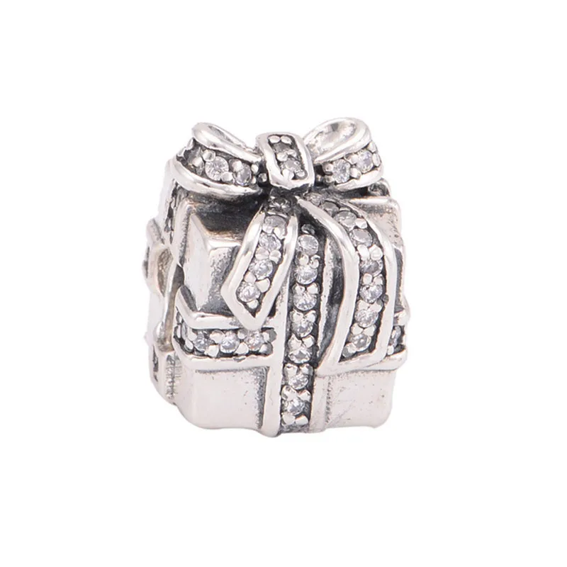 

DIY Подходит для европейских браслетов, бусины со сверкающими сюрпризами, подвески из 100% стерлингового серебра 925 пробы, модные бусины, ювелирные изделия оптом LW147C