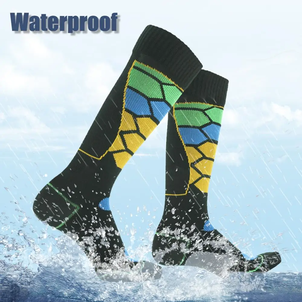 RANDY SUN Knee High Waterproof Socks Against Cold Wave Outdoor Sports Skiing Fishing Hunting Cycling Snowboarding Thermal Socks