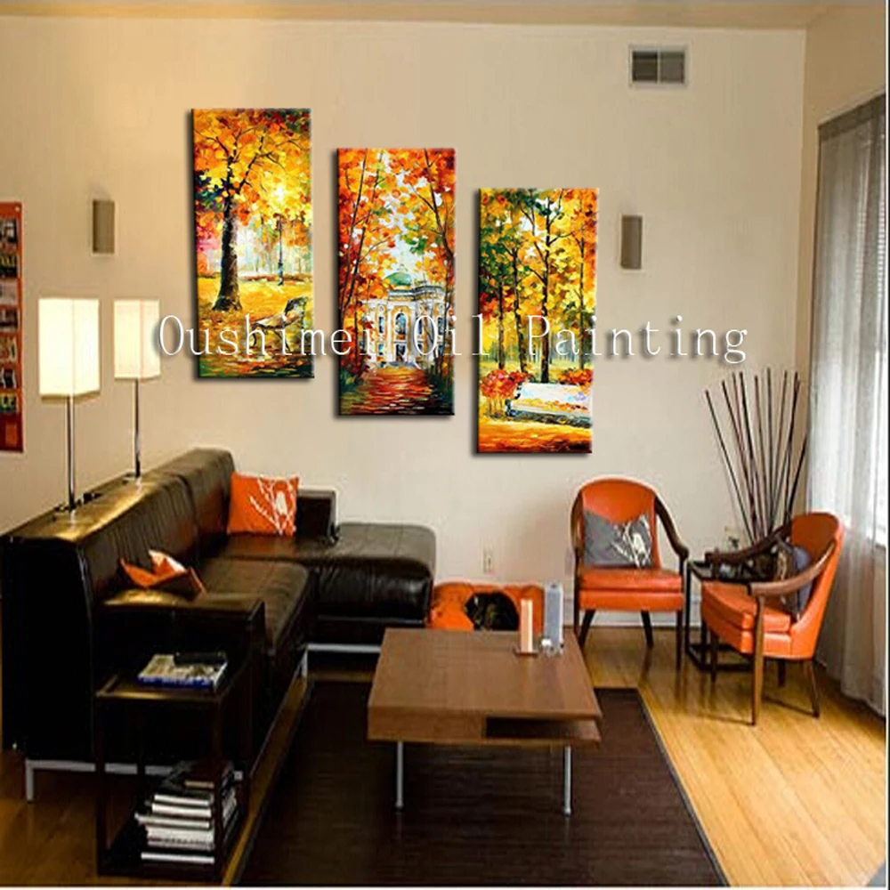 

Hand Painted Modern Beautiful Landscape Picture Canvas Wall Art Gift Group Scenery Painting Room Hang Painting Oil Painting