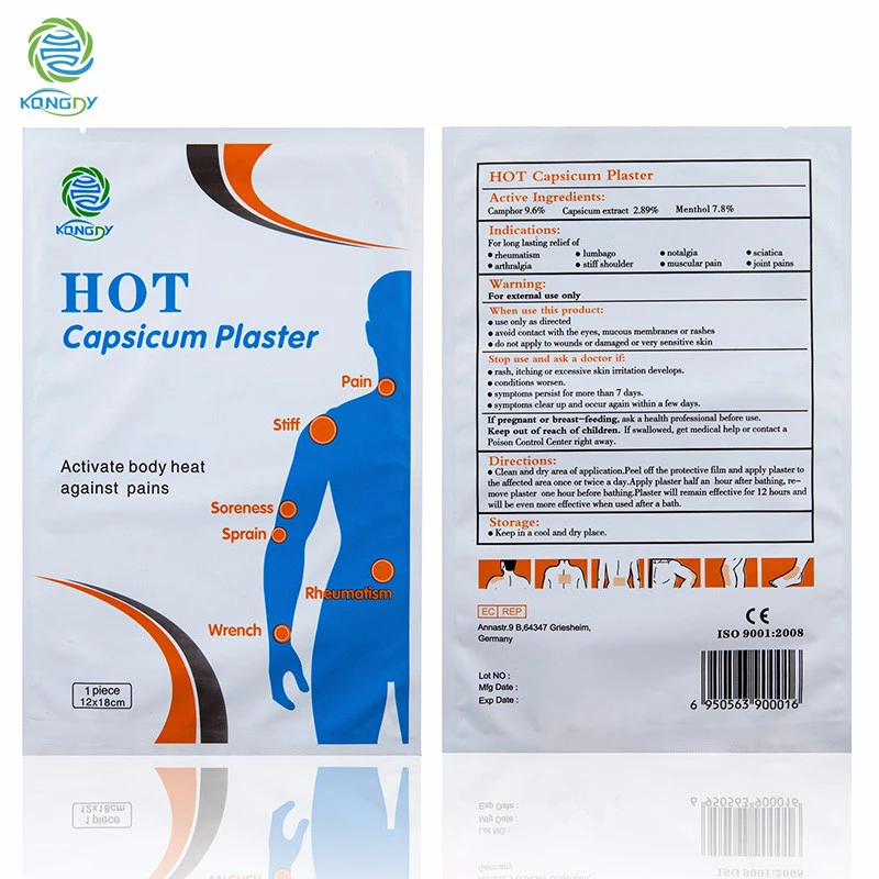 KONGDY Brand 10 Pieces/Lot Pepper Body Pain Plaster Health Care Medical Chili Pain Relief Patch Summer Clearance Promotion