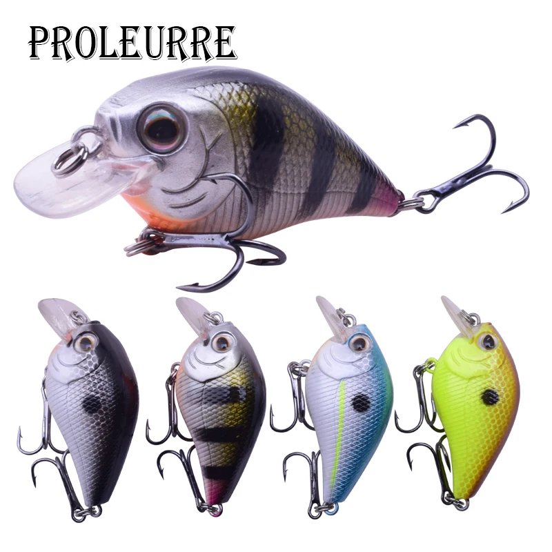 

1pcs 60mm Crankbait Hard Bait artificial Crank Bait Fishing Lure Wobblers Bass Japan Fly Fishing Accessorie Freshwater Fish Lure