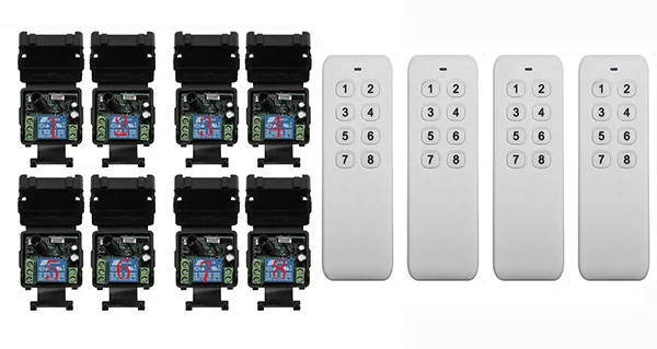 

DC 12V 1CH RF wireless remote control switch System Transmitter+ Receiver light /lamp/ window/Garage Doors